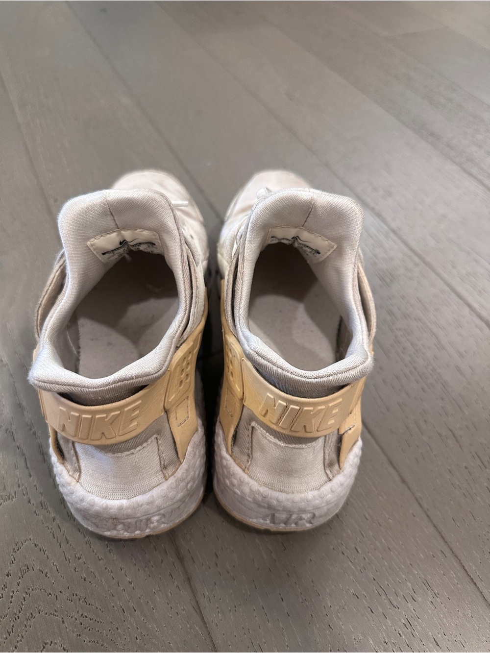 Nike Kids Cream and White Slip-On Sneakers